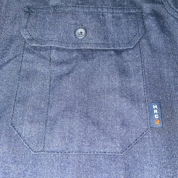 Spentex NGI Flame Resistant - ARC Rating 9.3 ATPV Shirt - Sz LL - Navy Blue - Picture 5 of 10